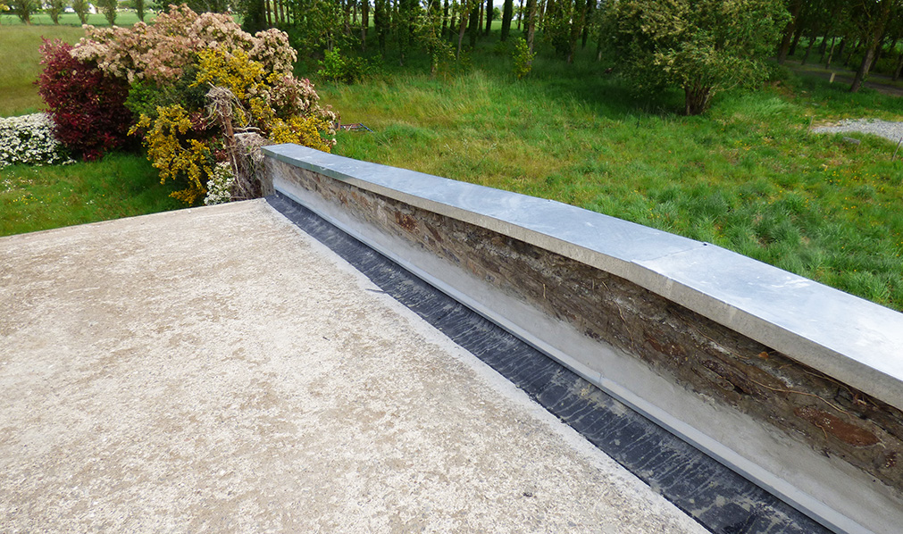 Terrace roof waterproof construction